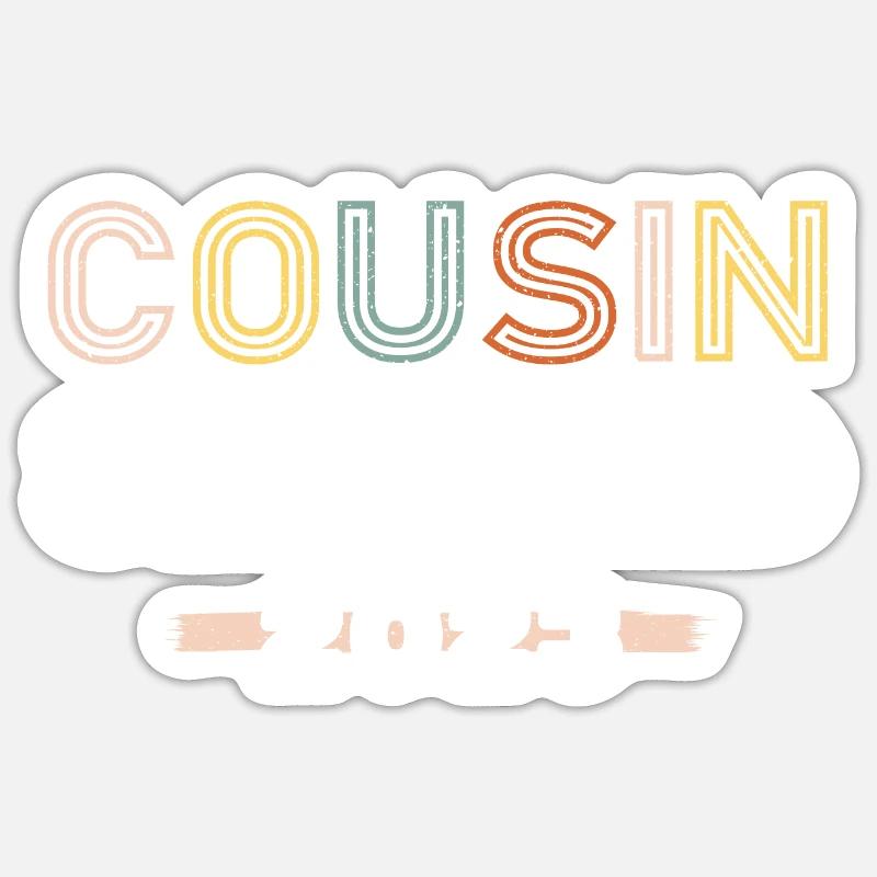 Cousin Squard 2023 - Sticker taille S (10 x 10 cm) - blanc mat
