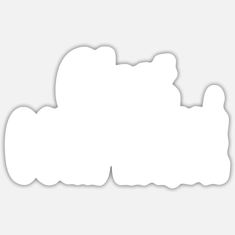 c'est compliqué - Sticker taille S (10 x 10 cm) - blanc mat