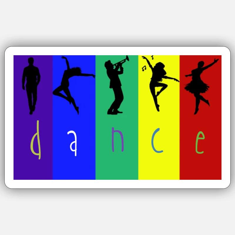 Dance Sticker size S (10 x 10 cm)