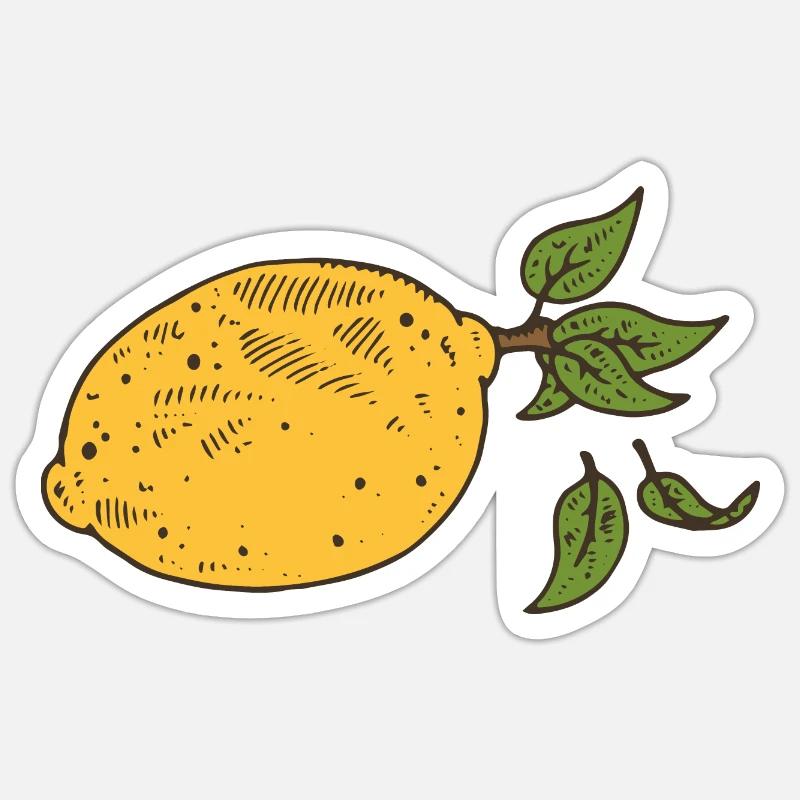 Lemon Lemon Tree Fruit lemon Sticker size S (10 x 10 cm)
