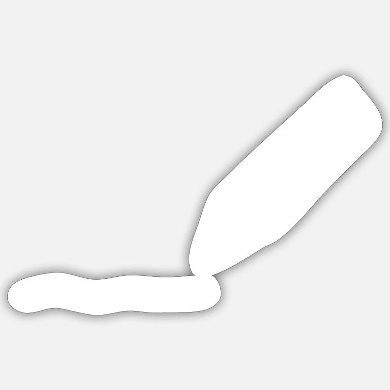 draw pen - Sticker size S (10 x 10 cm) - white matte