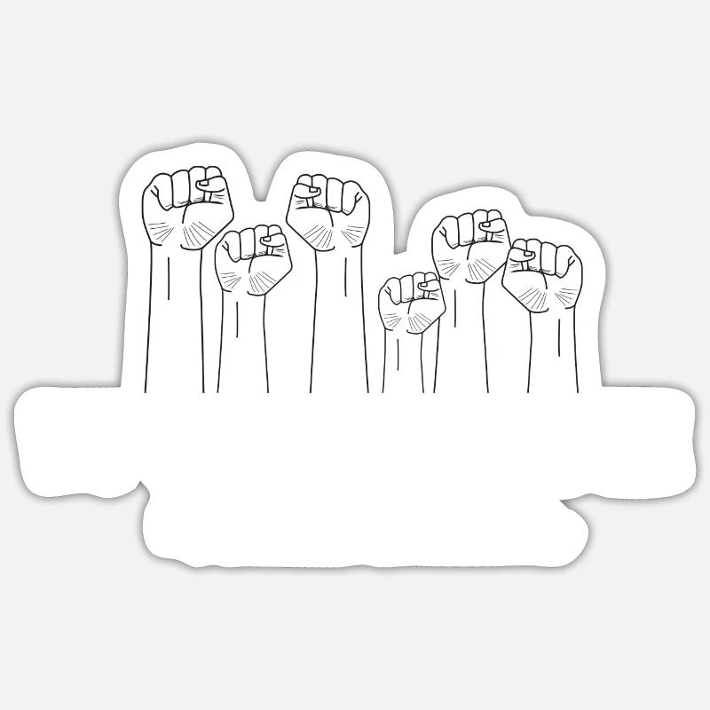 we are not alone BLM Sticker size S (10 x 10 cm)