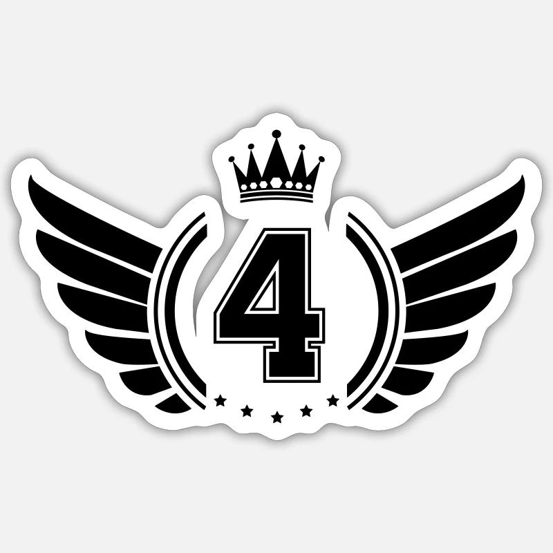 Armoiries 4 - Sticker taille S (10 x 10 cm) - blanc mat