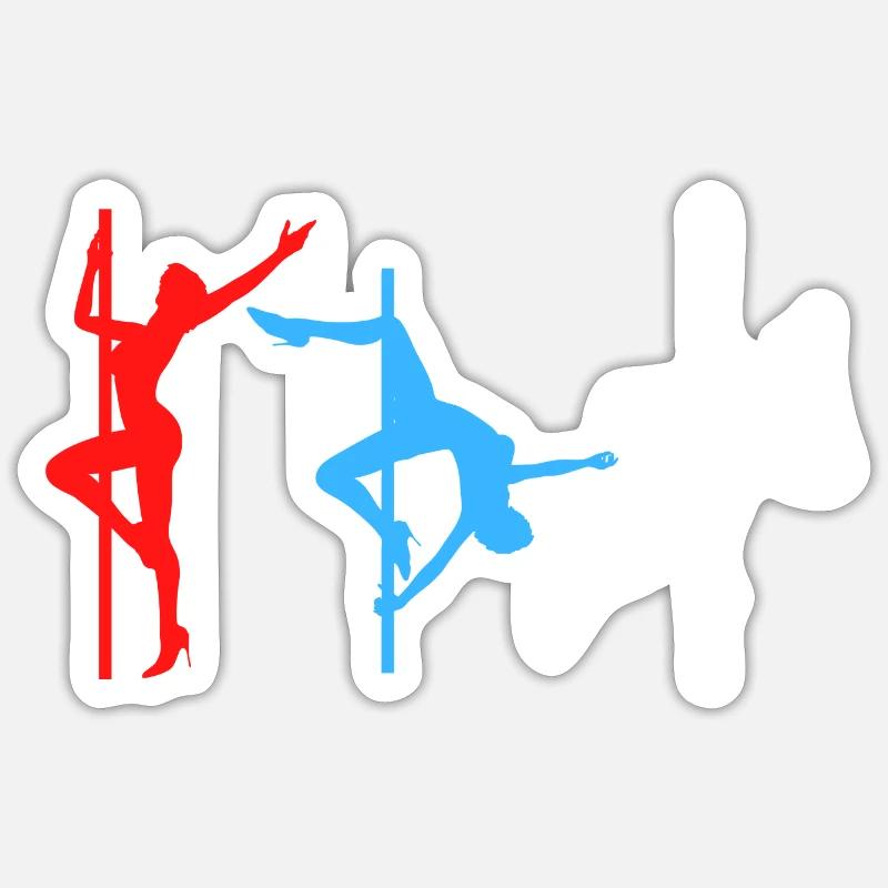 Pole dance Sticker Größe S (10 x 10 cm)