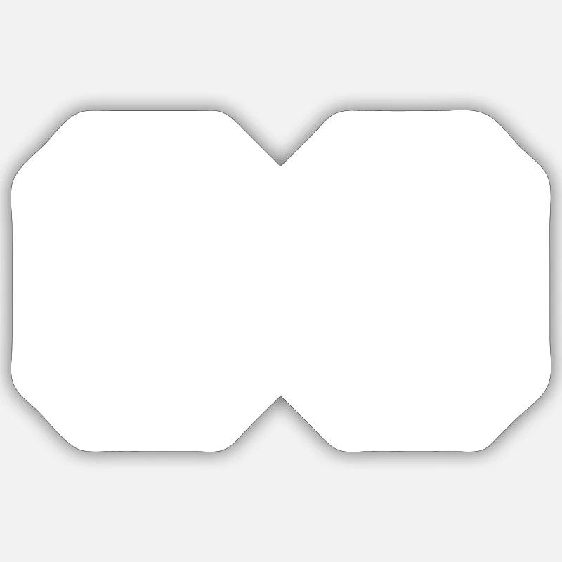83 Numéro de numéro - Sticker taille S (10 x 10 cm) - blanc mat