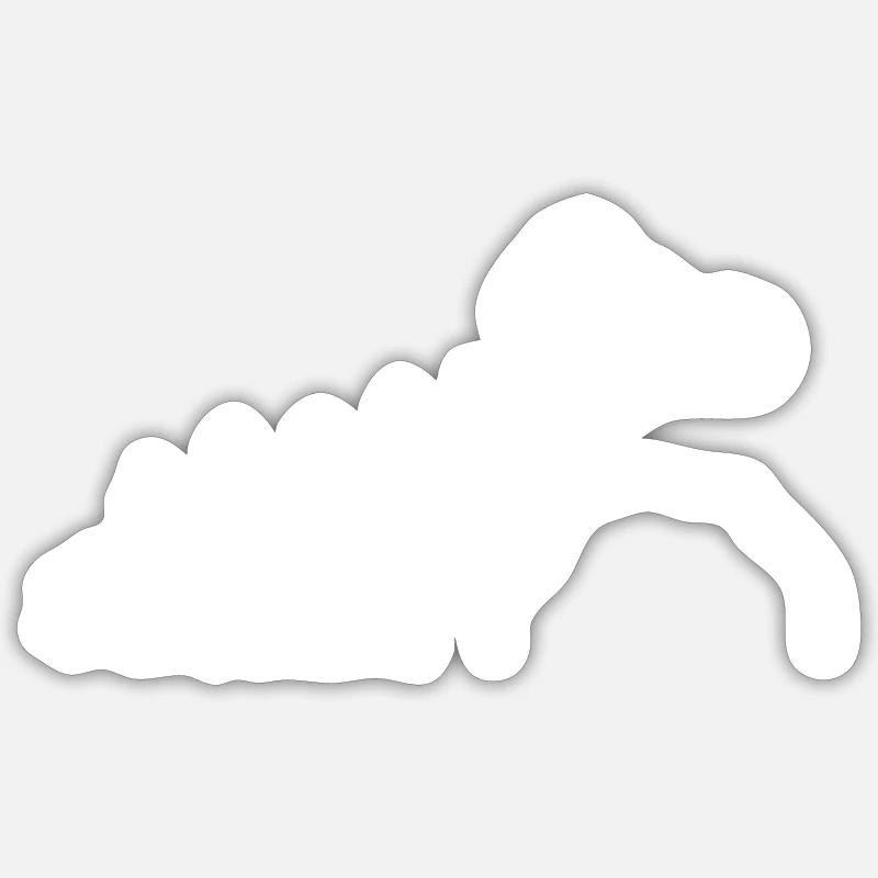 Trial Evolution Trials Motorcycle - Sticker size S (10 x 10 cm) - white matte