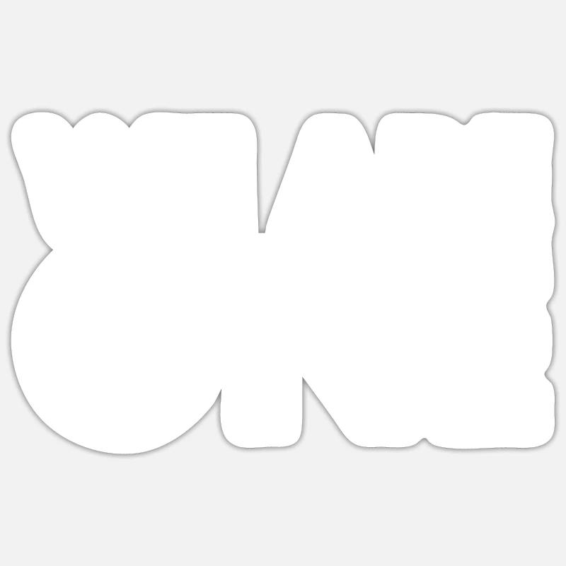 We are one - Sticker taille S (10 x 10 cm) - blanc mat