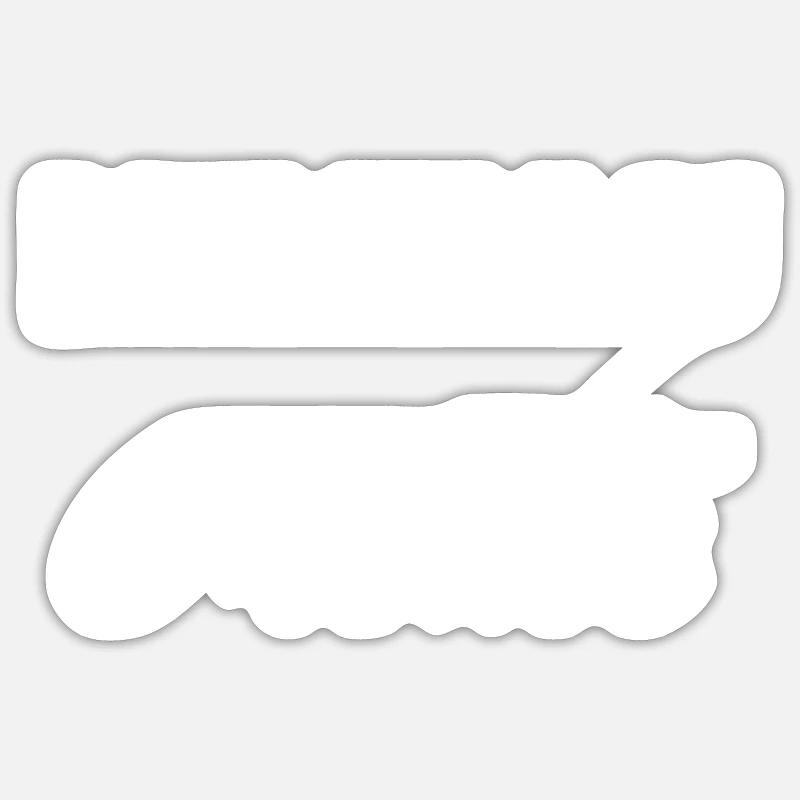 Niveau Creme - Sticker Größe S (10 x 10 cm) - Mattweiß