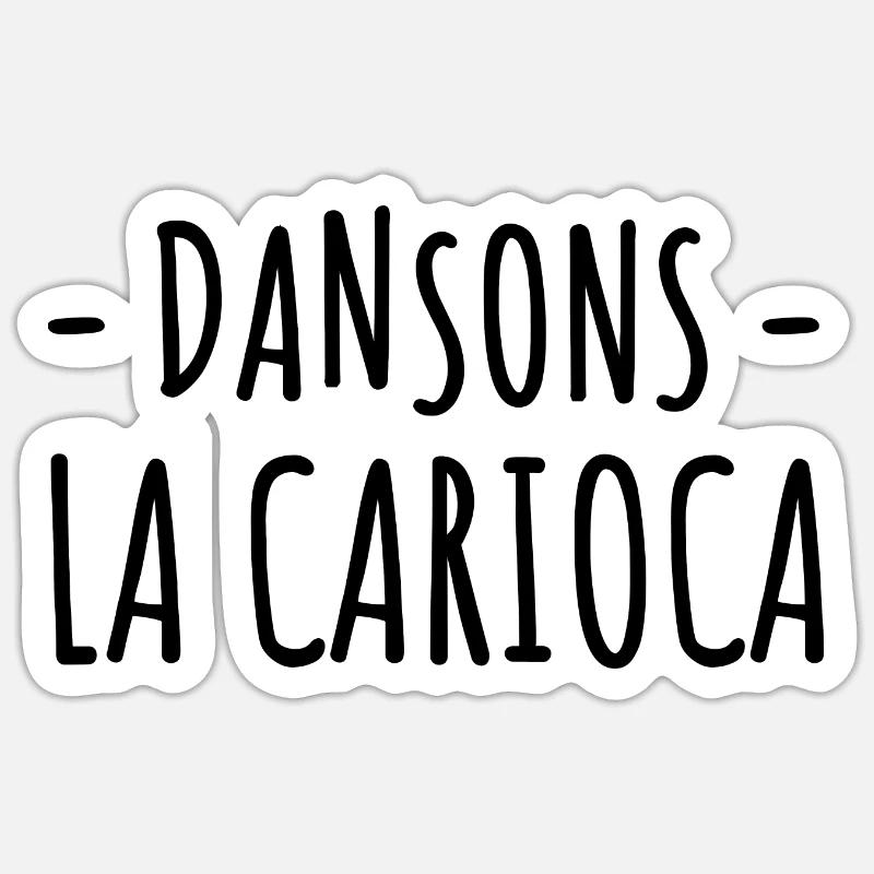 Dansons la carioca - La cité de la peur - Sticker taille S (10 x 10 cm) - blanc mat