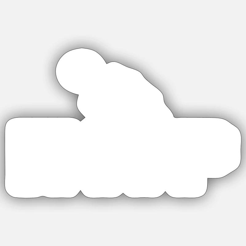 Rap Rapper Rap Musik Style - Sticker Größe S (10 x 10 cm) - Mattweiß