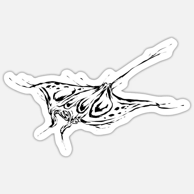 Skate - Sticker size S (10 x 10 cm) - white matte