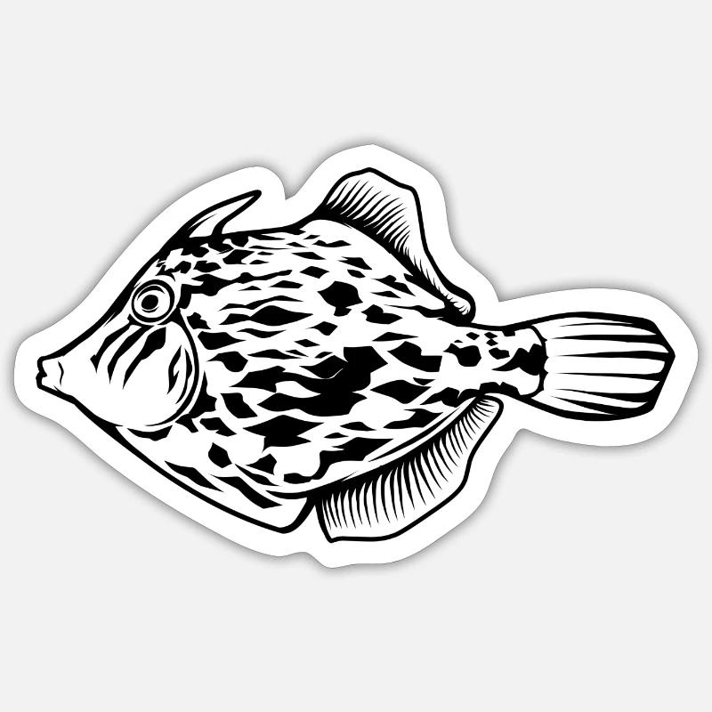 File fish outline by Scuba.Style Sticker size S (10 x 10 cm)