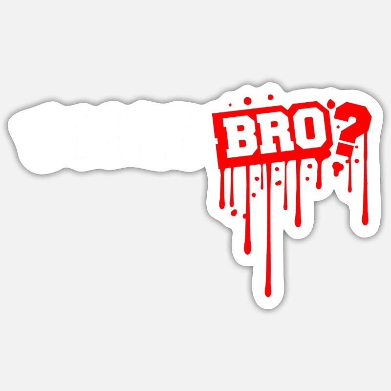 FRANGIN? - Sticker taille S (10 x 10 cm) - blanc mat