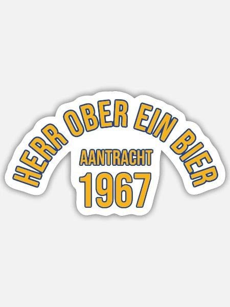 Herr Ober BTSV - Sticker Größe S (10 x 10 cm) - Mattweiß