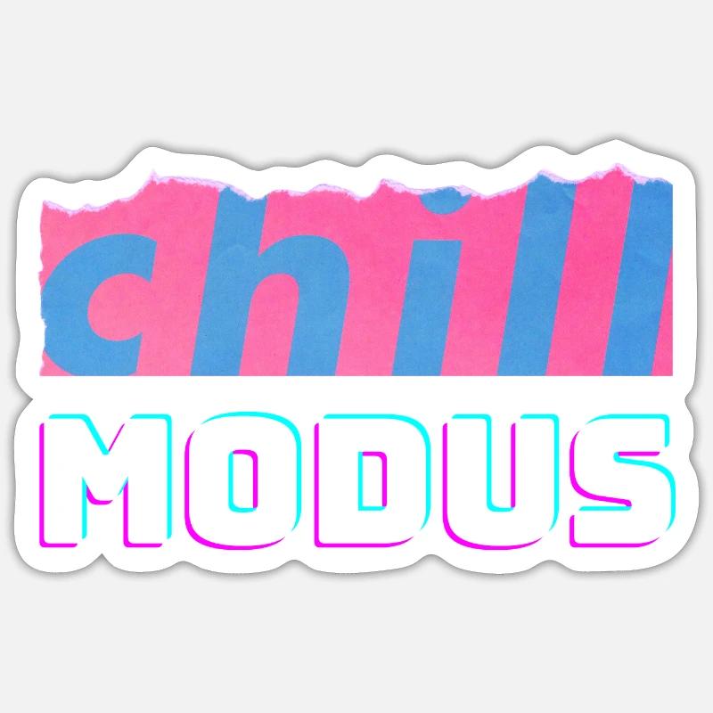 Chillmodus Sticker Größe S (10 x 10 cm)