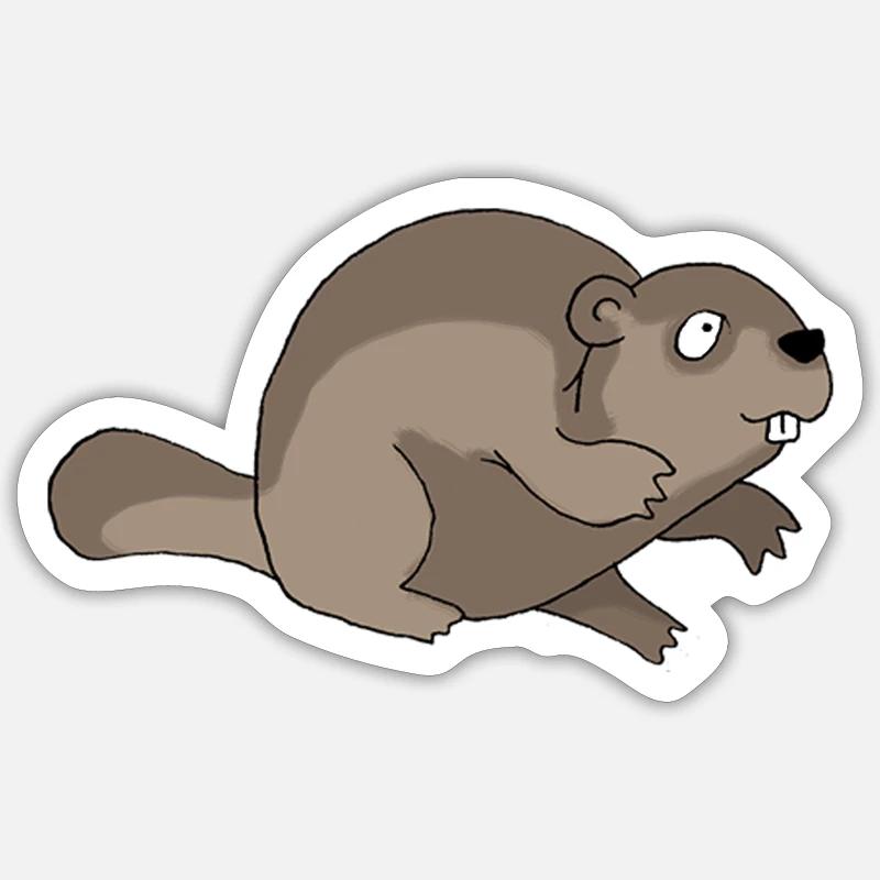 Beaver Sticker size S (10 x 10 cm)