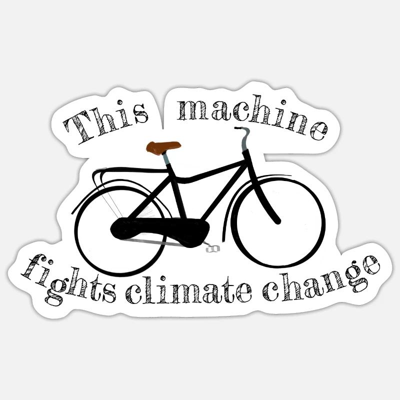This machine fights climate change Sticker size S (10 x 10 cm)