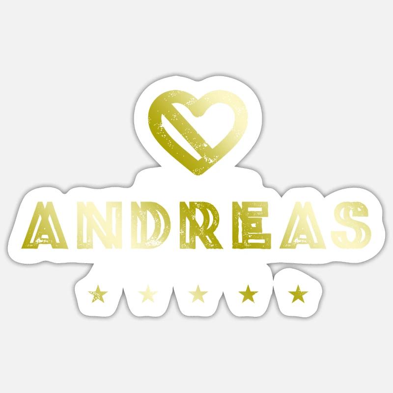 Andreas Herz - Sticker taille S (10 x 10 cm) - blanc mat
