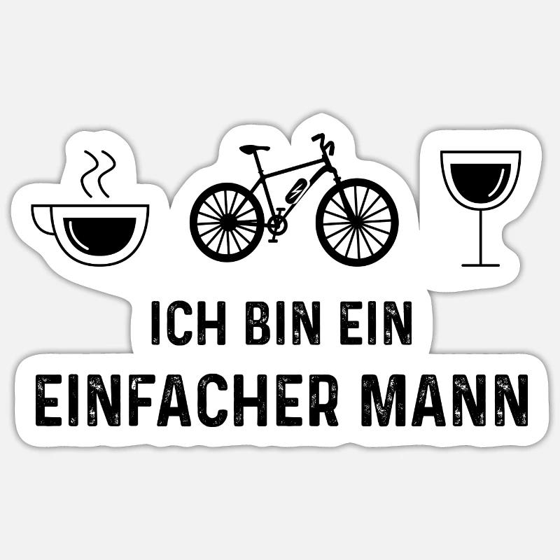 Ich bin ein Einfacher Mann - (2) Sticker Größe S (10 x 10 cm)