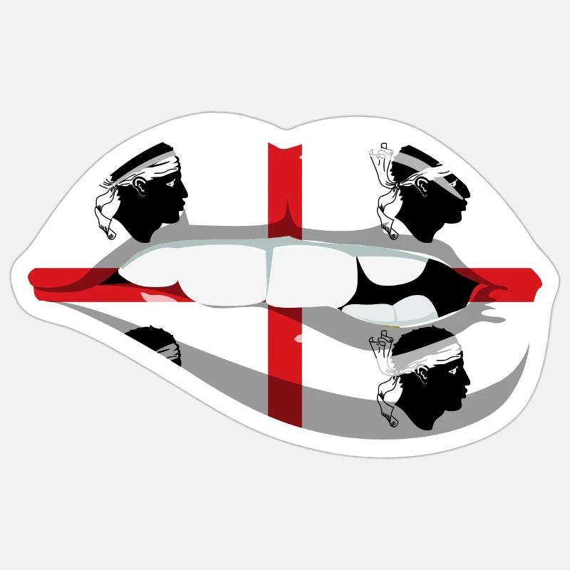 Sardaigne Drapeau Sardaigne Drapeau Sardegna Drapeau Sticker taille S (10 x 10 cm)