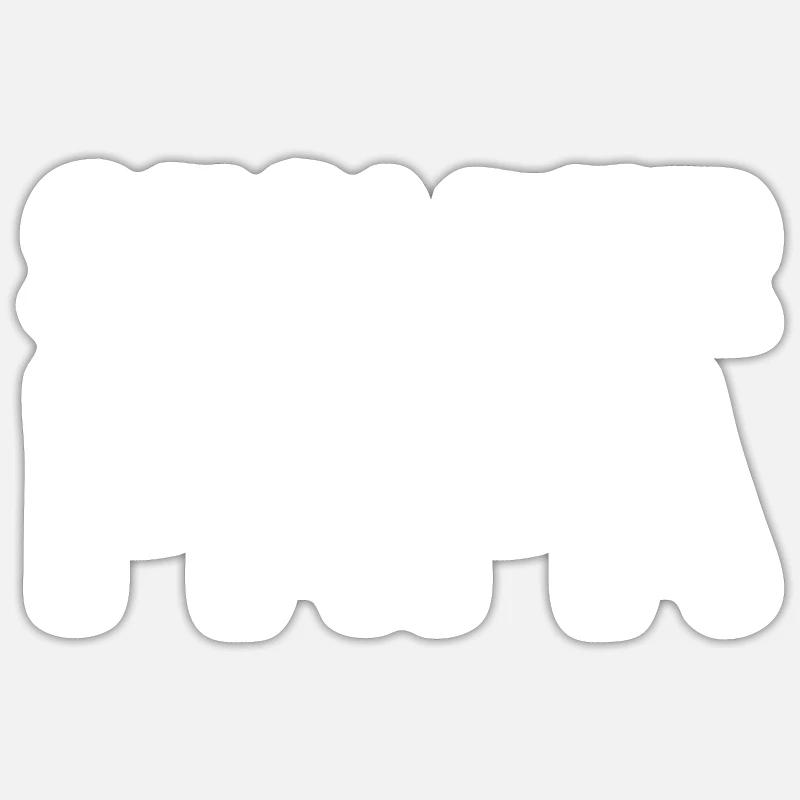Stolzer Papa - Sticker Größe S (10 x 10 cm) - Mattweiß