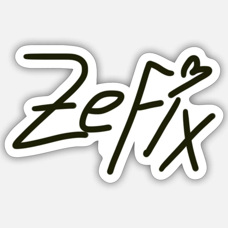 Zefix Sticker Größe S (10 x 10 cm)