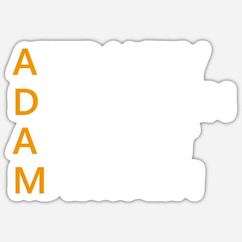Adam Name Geschenk Sticker Größe S (10 x 10 cm)