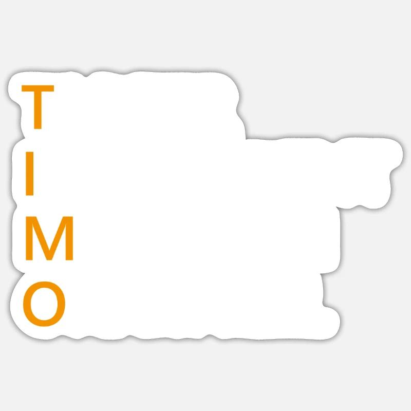 Timo Name Geschenk Sticker Größe S (10 x 10 cm)