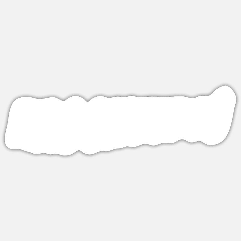 rrogntudju - Sticker taille S (10 x 10 cm) - blanc mat