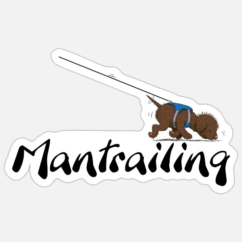 Mantrailing3 3 - Sticker size S (10 x 10 cm) - white matte