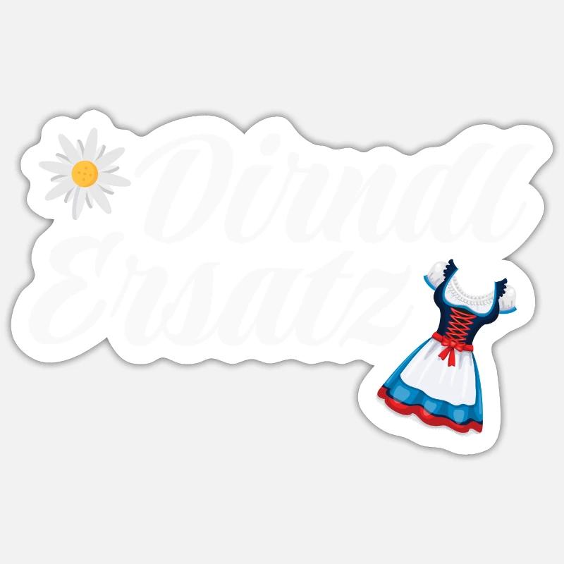 Dirndl Ersatz Sticker Größe S (10 x 10 cm)