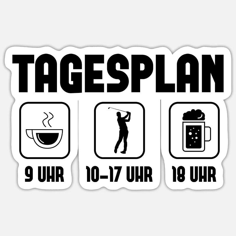 Daily schedule - - Sticker size S (10 x 10 cm) - white matte