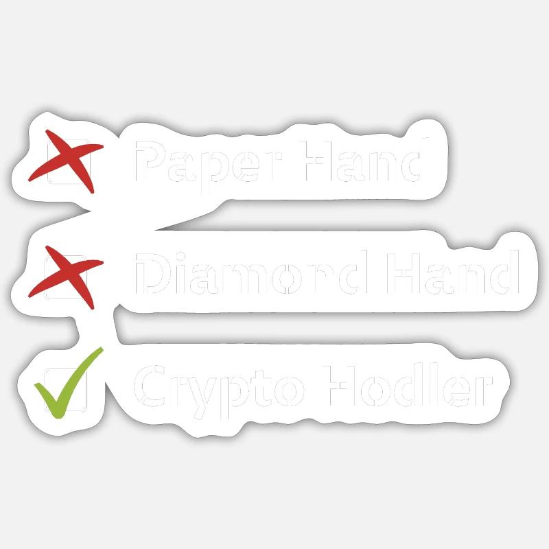 Krypto-Checkliste Sticker Größe S (10 x 10 cm)