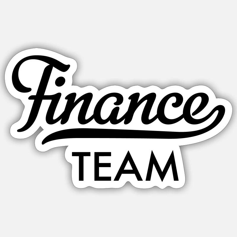 Équipe des finances Sticker taille S (10 x 10 cm)