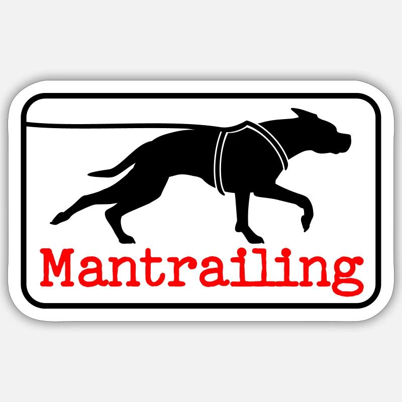 Machine à écrire Mantrailing Sticker taille S (10 x 10 cm)