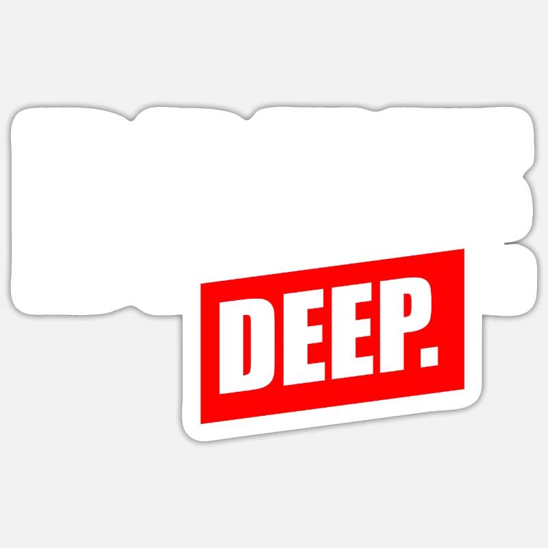 Drive Deep - Sticker size S (10 x 10 cm) - white matte