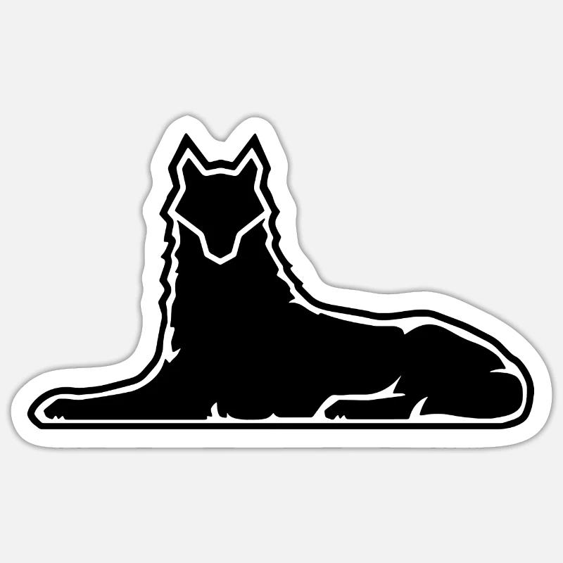 Lone Wolf Sticker size S (10 x 10 cm)