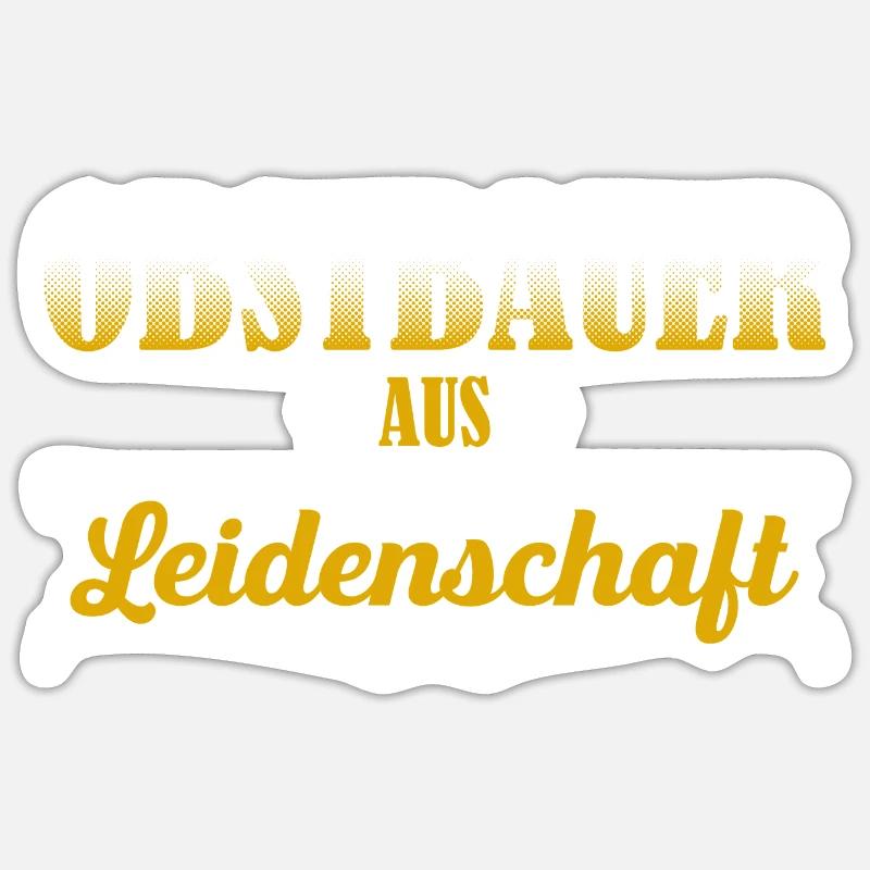 Obstbauer Aus Leidenschaft - Sticker Größe S (10 x 10 cm) - Mattweiß