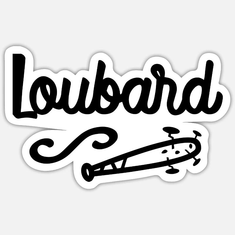 Halbstarker - Sticker Größe S (10 x 10 cm) - Mattweiß