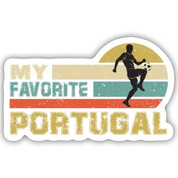 Portugal Soccer Football 2022 WM - Sticker taille S (10 x 10 cm) - blanc mat - Devant