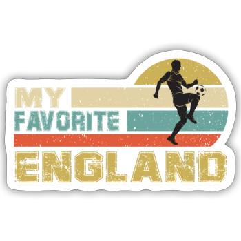 England Soccer Football 2022 WM World Cup - Sticker taille S (10 x 10 cm) - blanc mat - Devant