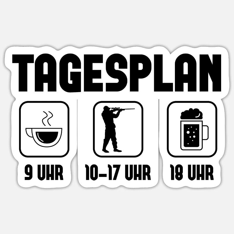 Tagsplan 1 - (2) Sticker Größe S (10 x 10 cm)