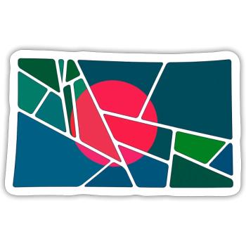 Bangladesh - Sticker size S (10 x 10 cm) - white matte - Front