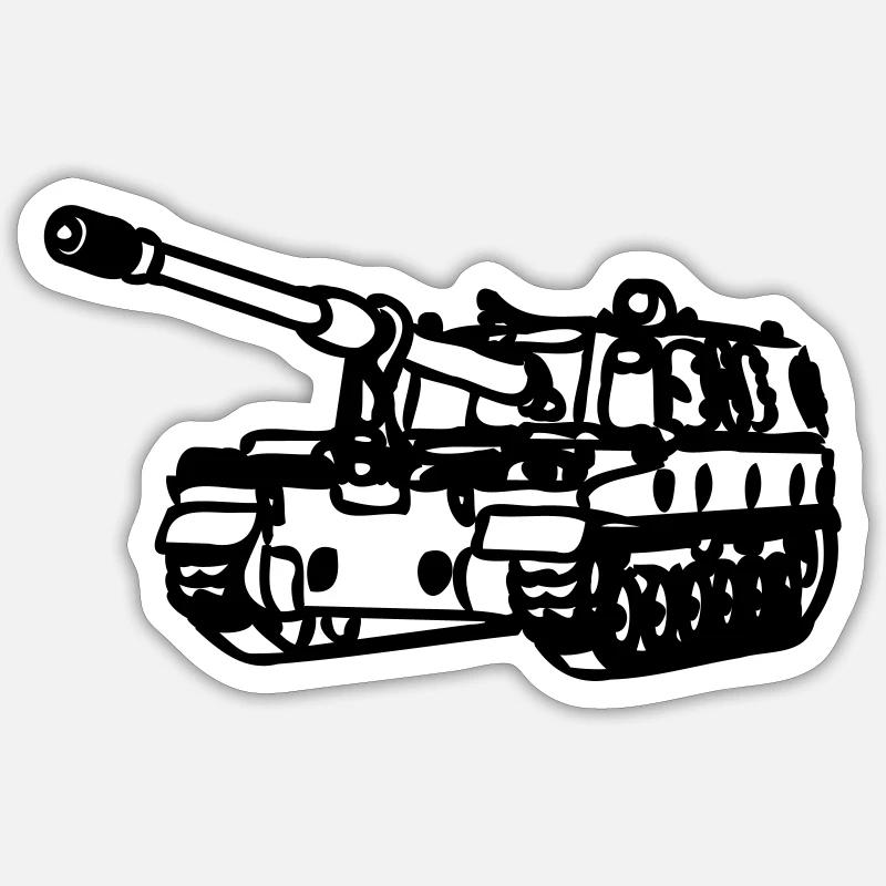 Thunder - Sticker size S (10 x 10 cm) - white matte
