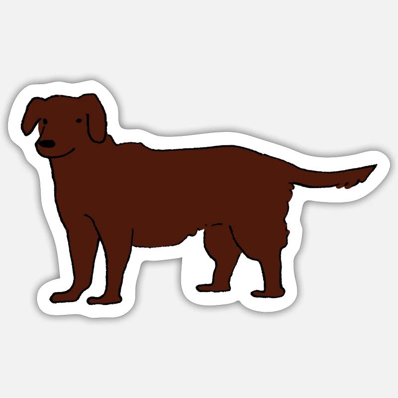Labrador - Sticker size S (10 x 10 cm) - white matte