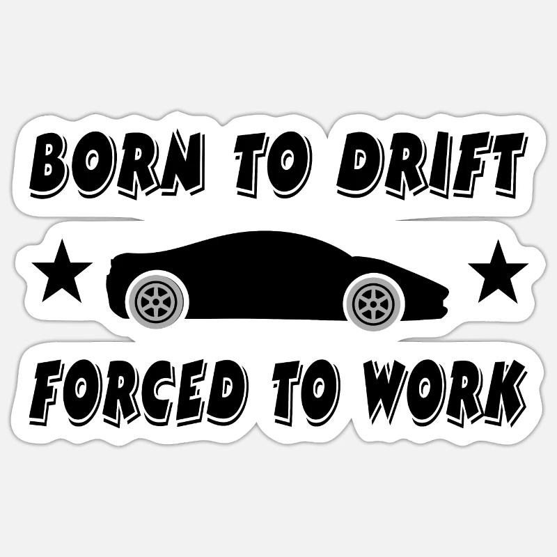 Car - Sticker size S (10 x 10 cm) - white matte