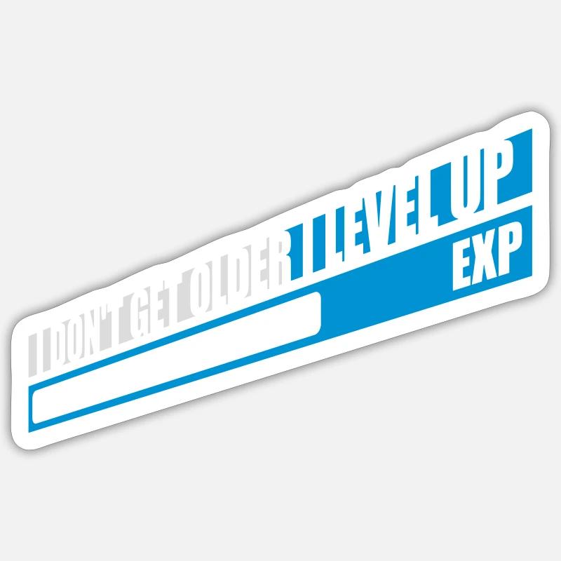 get older level up Sticker size S (10 x 10 cm)