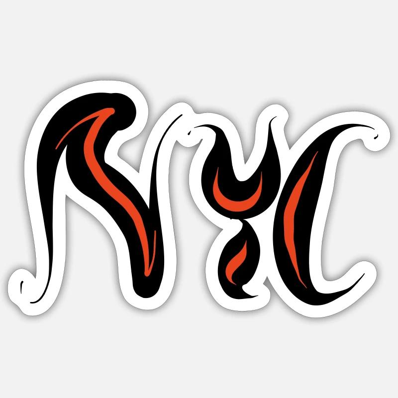 NYC Logo Sticker Größe S (10 x 10 cm)