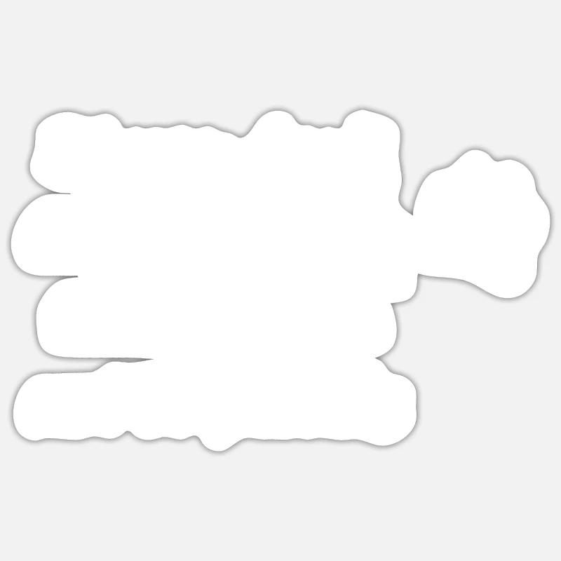 Ragdoll Dicton - Sticker taille S (10 x 10 cm) - blanc mat