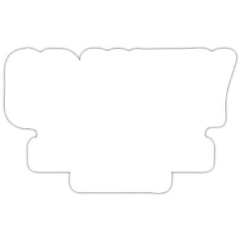 La gravité, vous ne pouvez pas y échapper - Sticker taille S (10 x 10 cm) - blanc mat - Devant